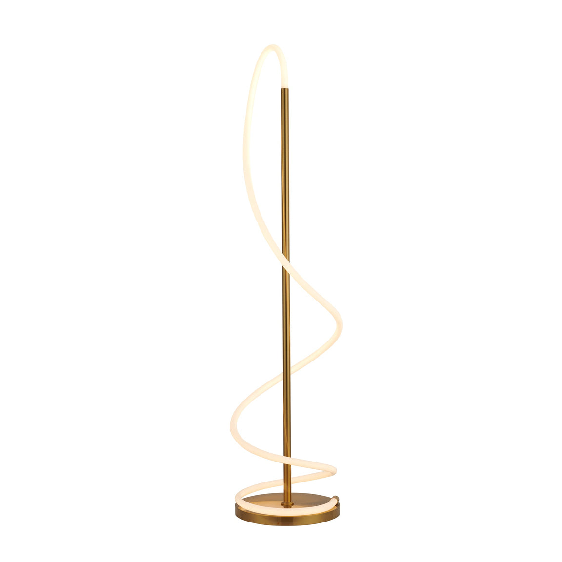 Lyona Gold LED Contemporary Floor Lamp