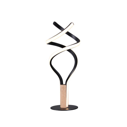 Estelle Contemporary Timber Table Lamp with Warm White LED