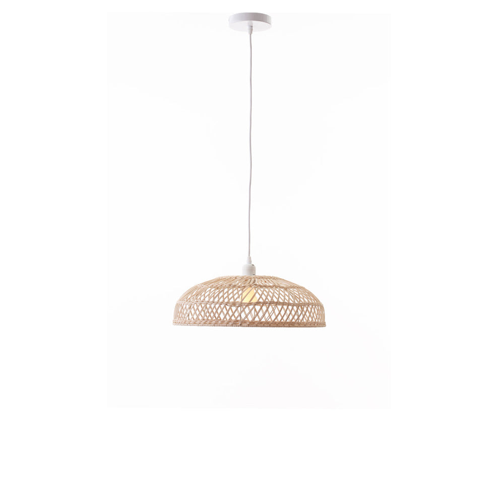 Amara Small Natural Rattan Modern Pendant