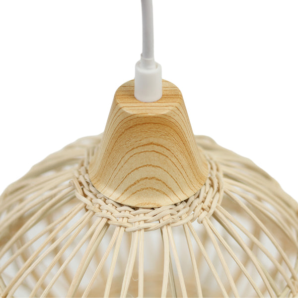 Loom 21cm Natural Rattan Modern Pendant