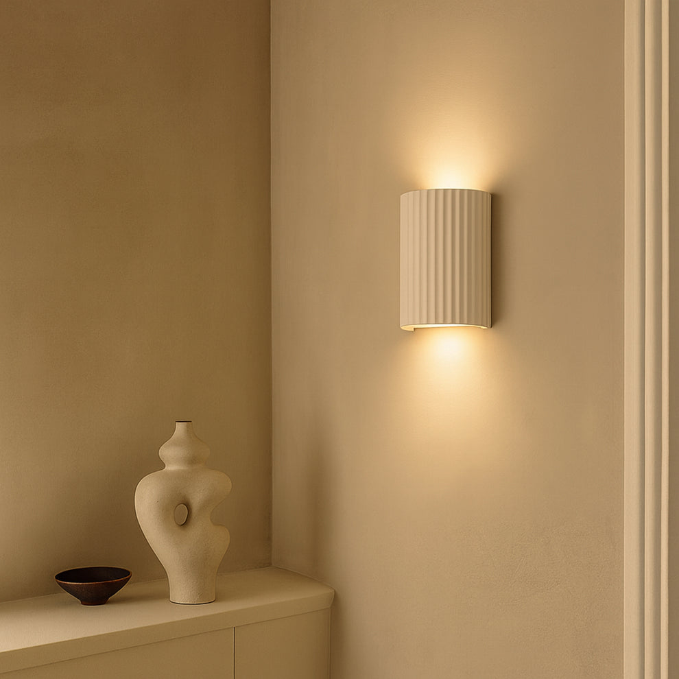 Jorik 2 Light Up and Down Plaster Modern Wall Sconce
