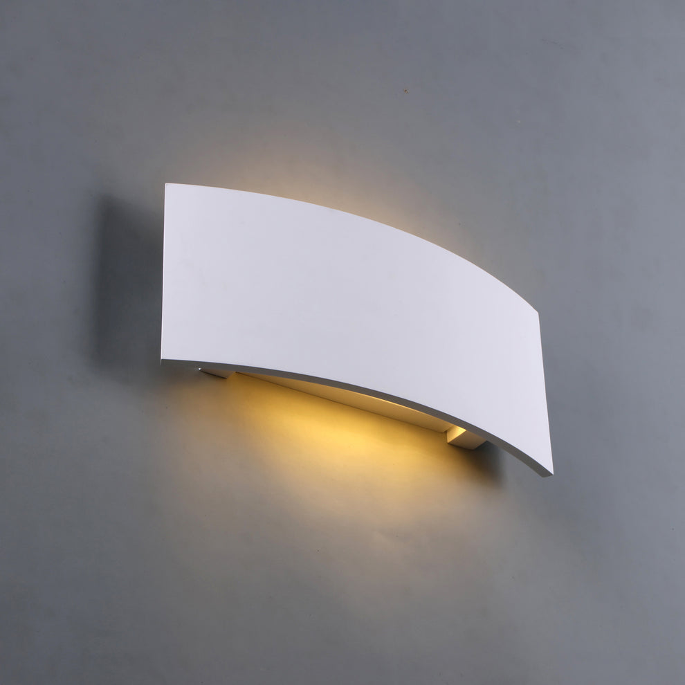Kavik 2 Light Up and Down Plaster Modern Wall Sconce