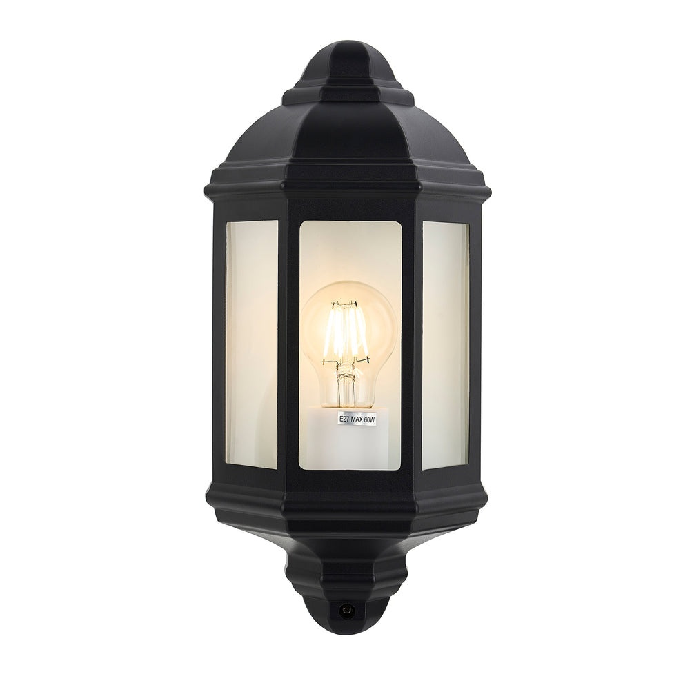 Avara Black Traditional Outdoor Sconce Light