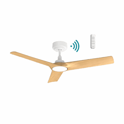 Cordoba 52"/1320mm 3 Blade White with Oak DC Motor Smart App Control Ceiling Fan