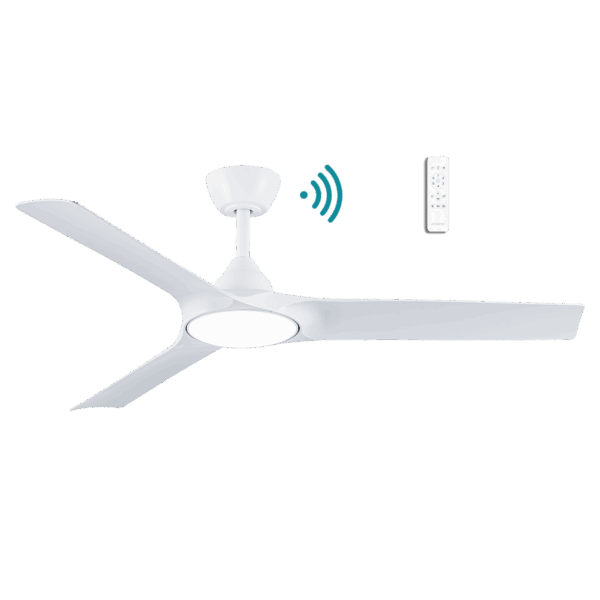 Alpine 52"/1320mm 3 Blade White with LED Light DC Motor Smart App Control Ceiling Fan