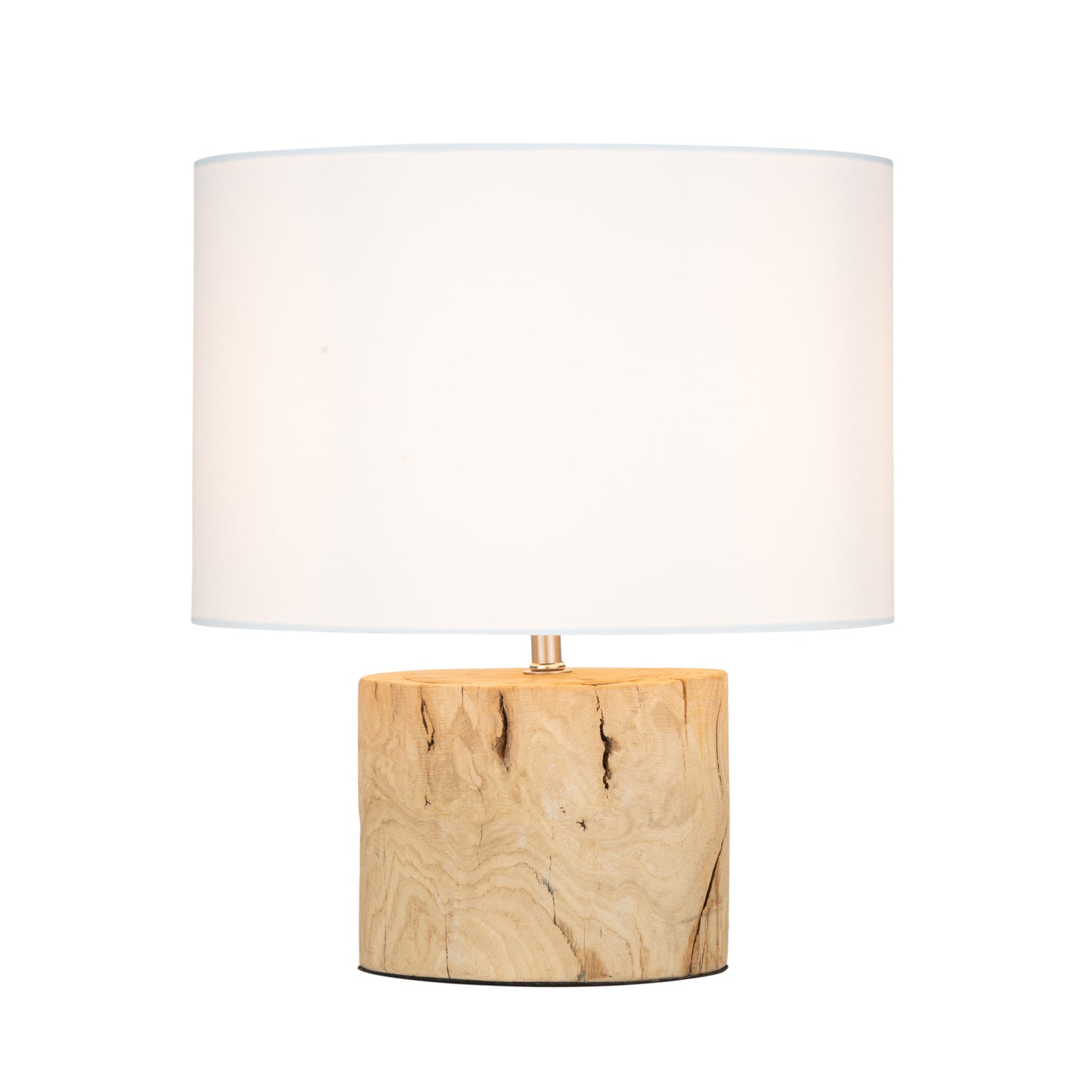 Fairfield Timber and White Modern Rustic Table Lamp