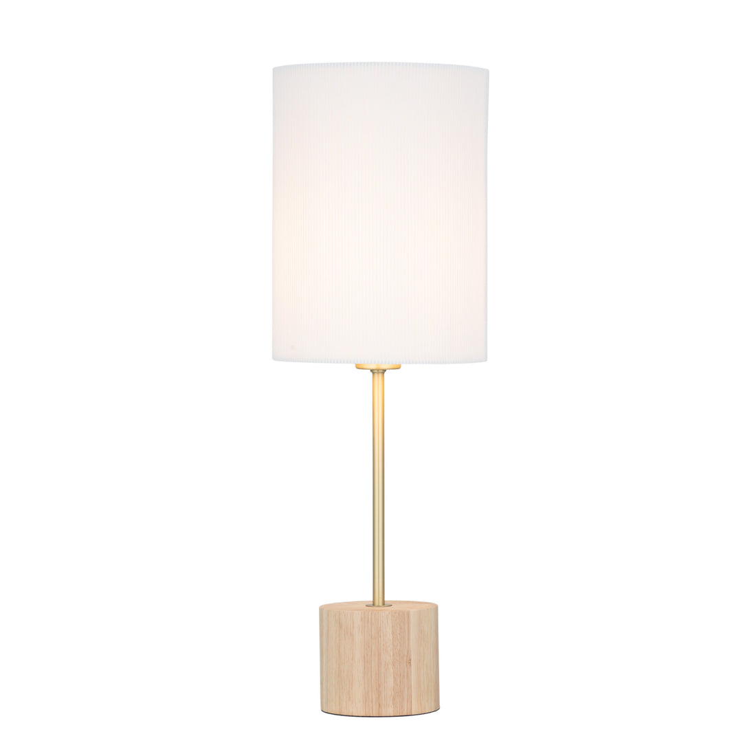 Flemington Timber and White Modern Table Lamp