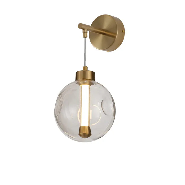 Meteor Gold 1 Light LED Modern Wall Light