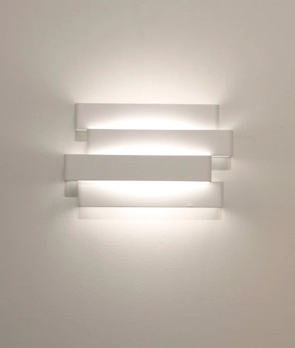 Nagoya White Contemporary Tri-Colour LED Wall Light