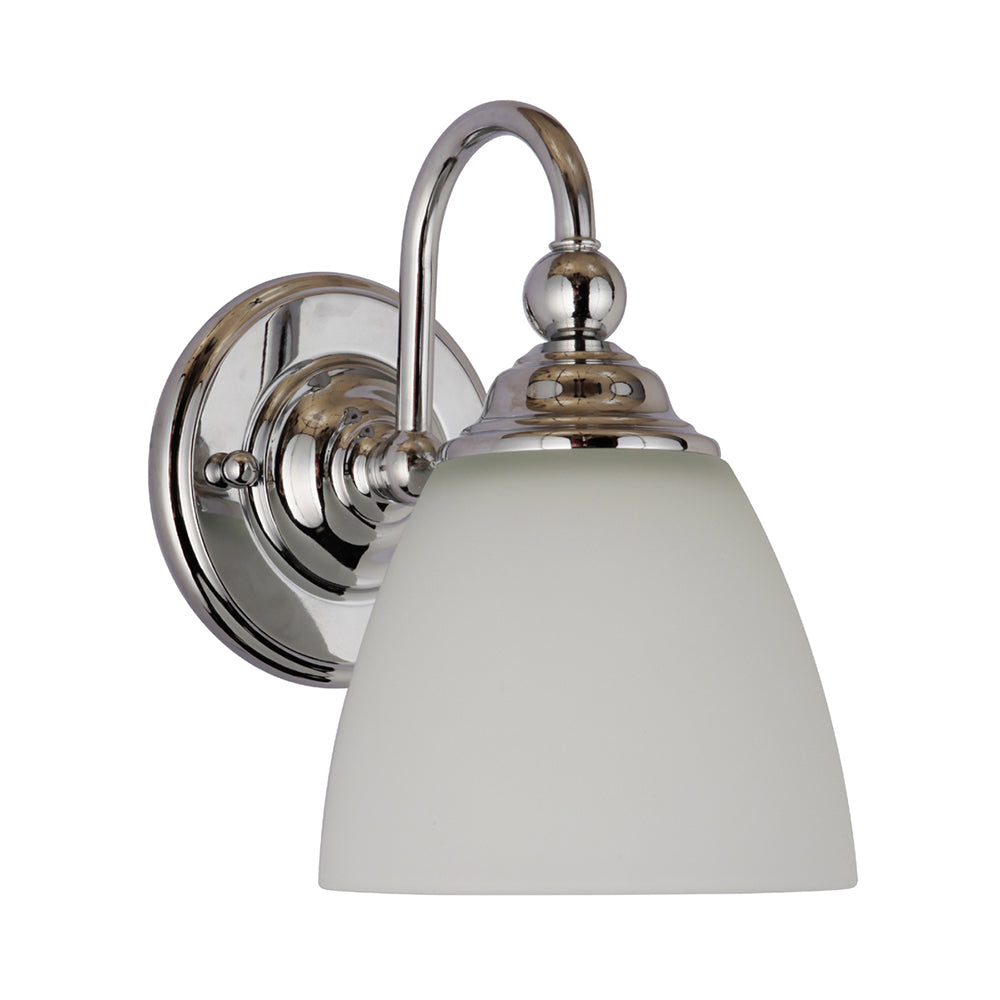 Nova 1 Light Chrome Traditional Wall Light