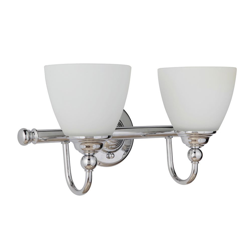 Nova 2 Light Chrome Traditional Wall Light