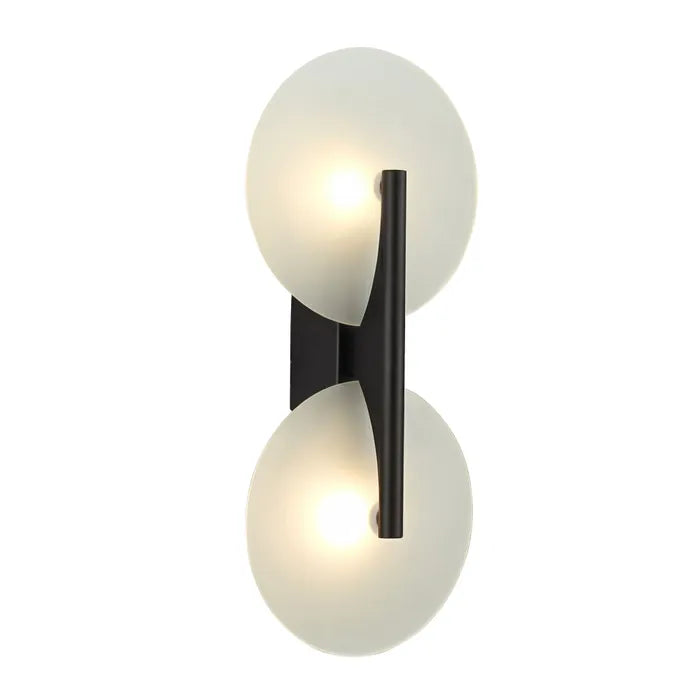 Noble Black Glass Modern Wall Light