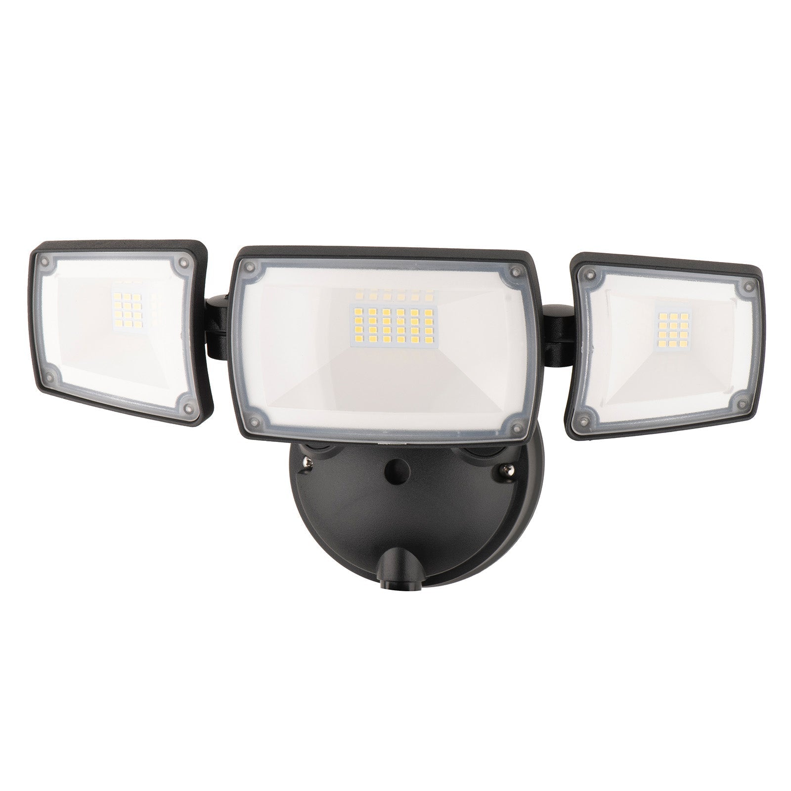 Onyx Black 3 Light Cool White LED Adjustable Flood Light