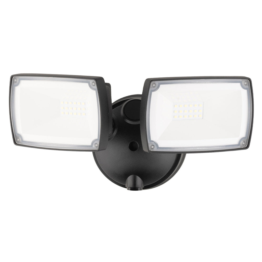 Onyx Black 2 Light Cool White LED Adjustable Flood Light