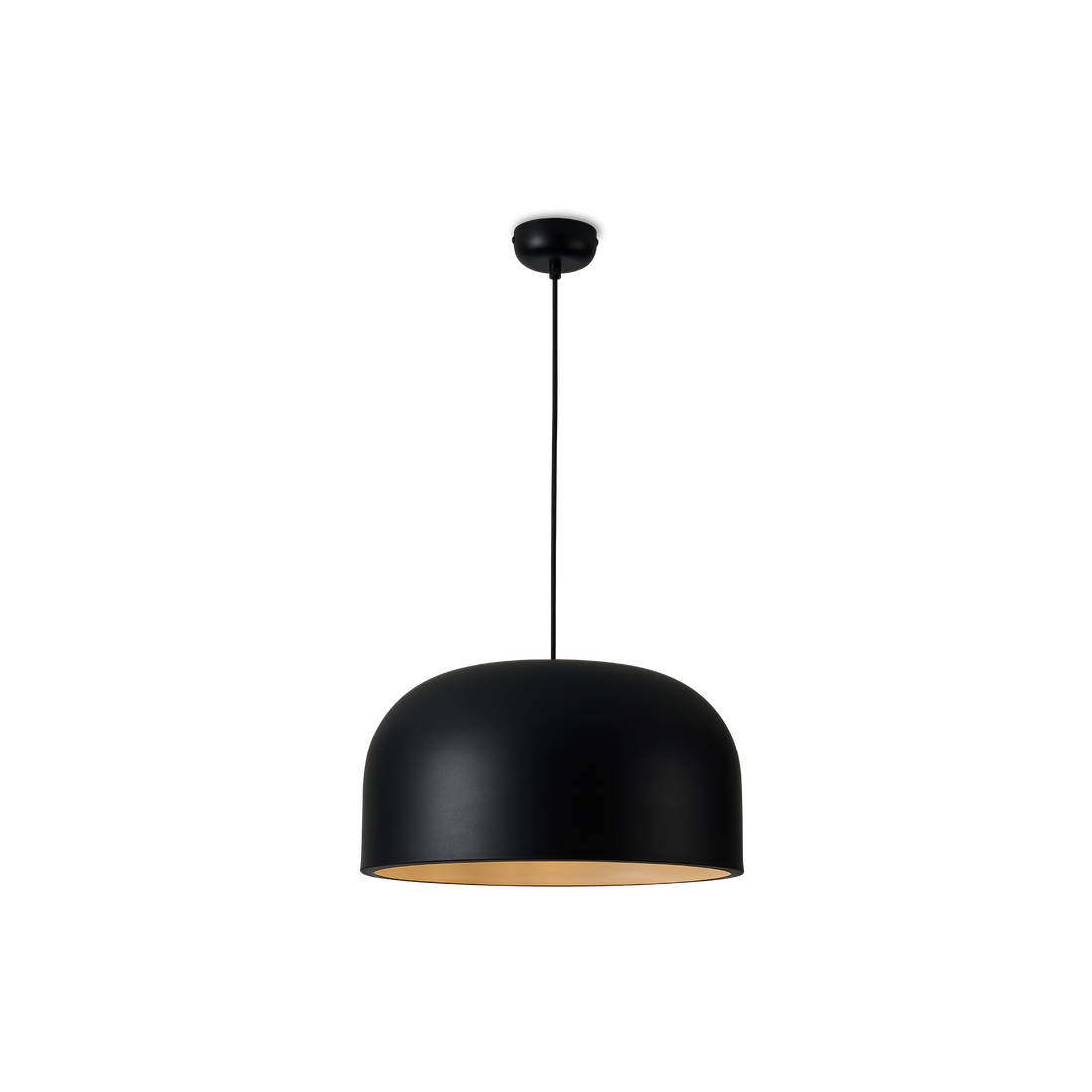 Oslo Black Small Rustic Dome Pendant