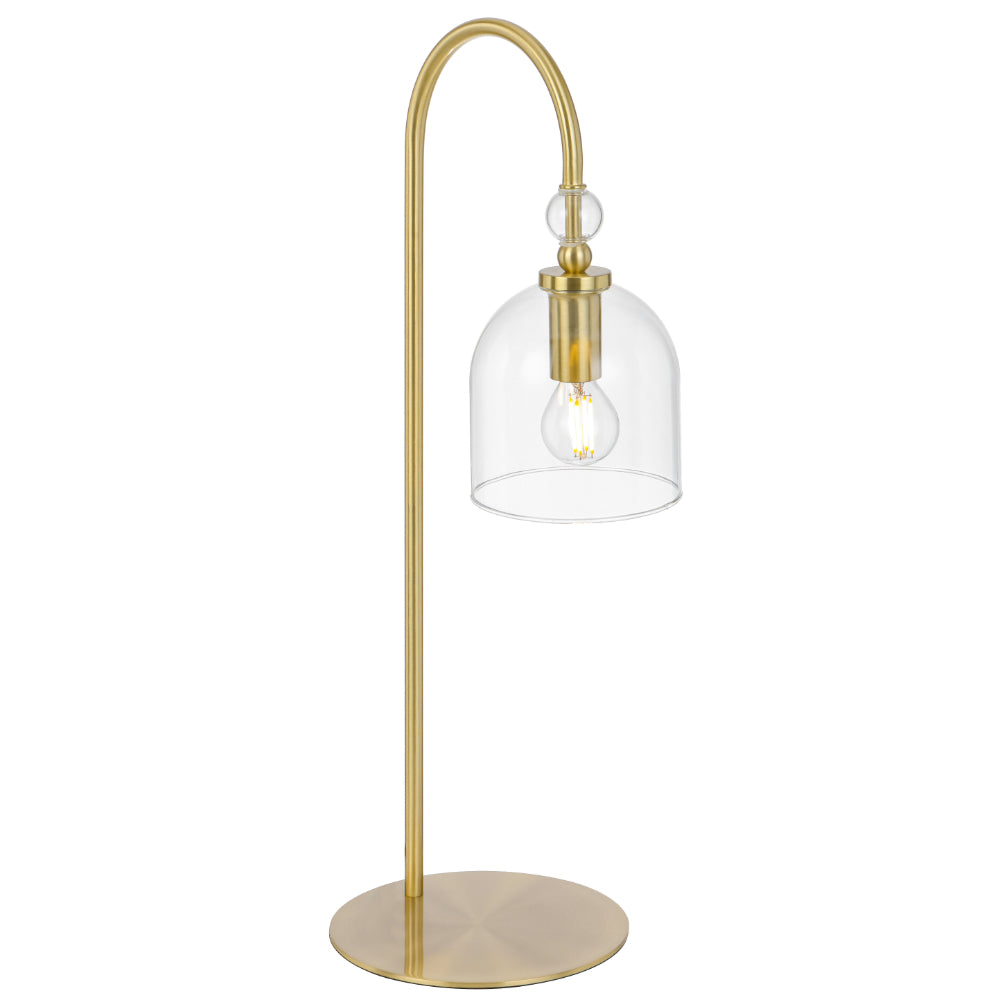 Rotif Brass Glass Table Lamp