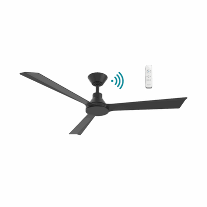 Riviera 52"/1320mm 3 Blade Black DC Motor Smart App Control Ceiling Fan