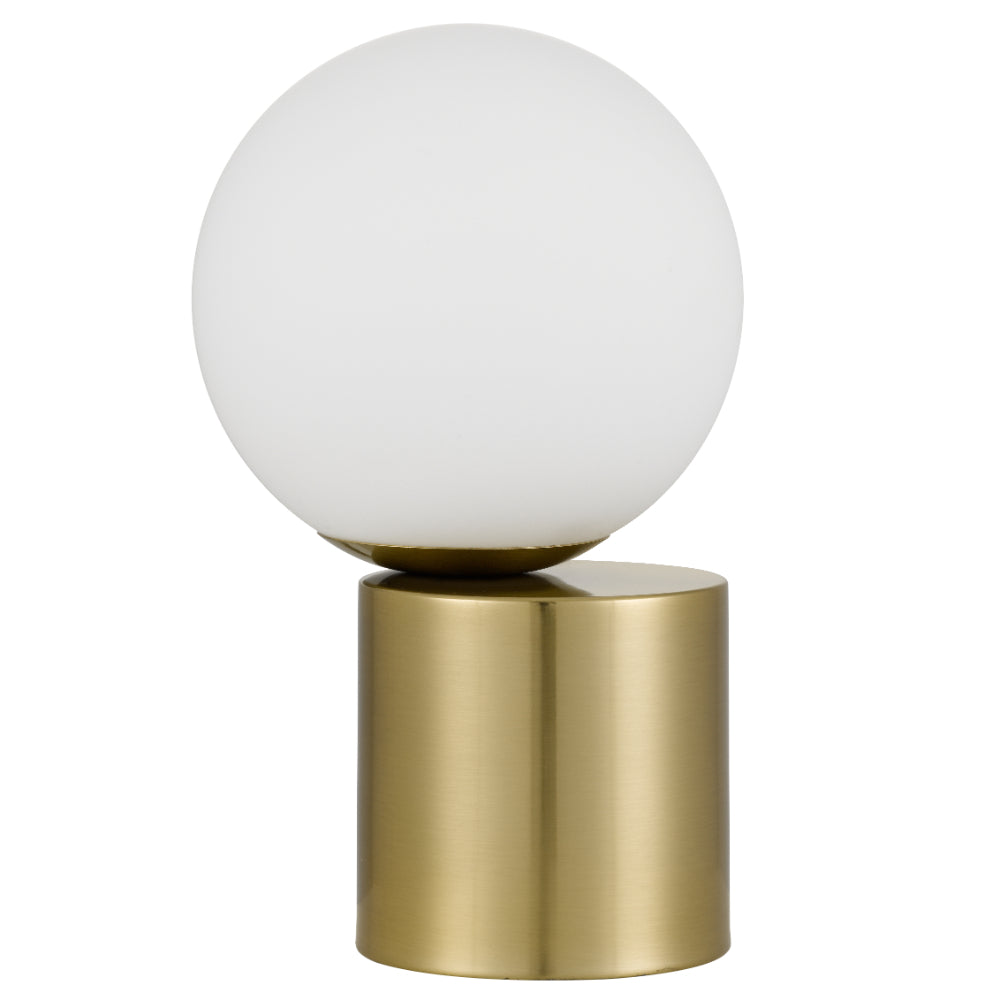 Setra Antique Gold with Opal Matt Contemporary Touch Table Lamp