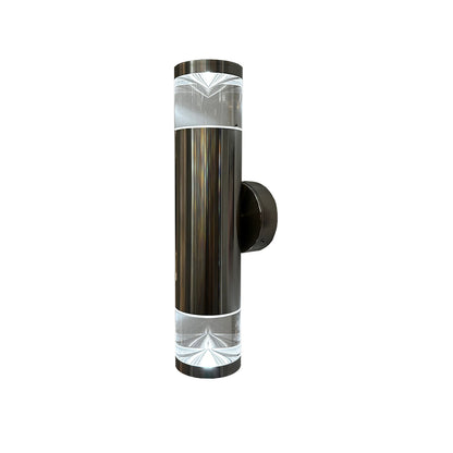 ST5089 2 Light Up/Down Titanium Cylinder Pillar Exterior Wall Light