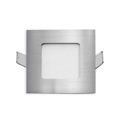 Stow Silver Square Tri-Colour Recessed LED Stair Fixture