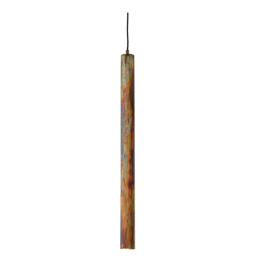 Toress Large Acid Copper Wash Finish Single Cylindrical Pendant