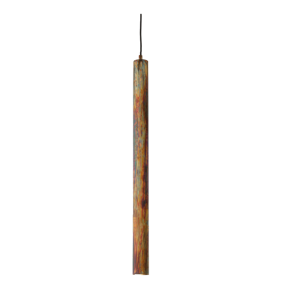 Toress Large Acid Copper Wash Finish Single Cylindrical Pendant
