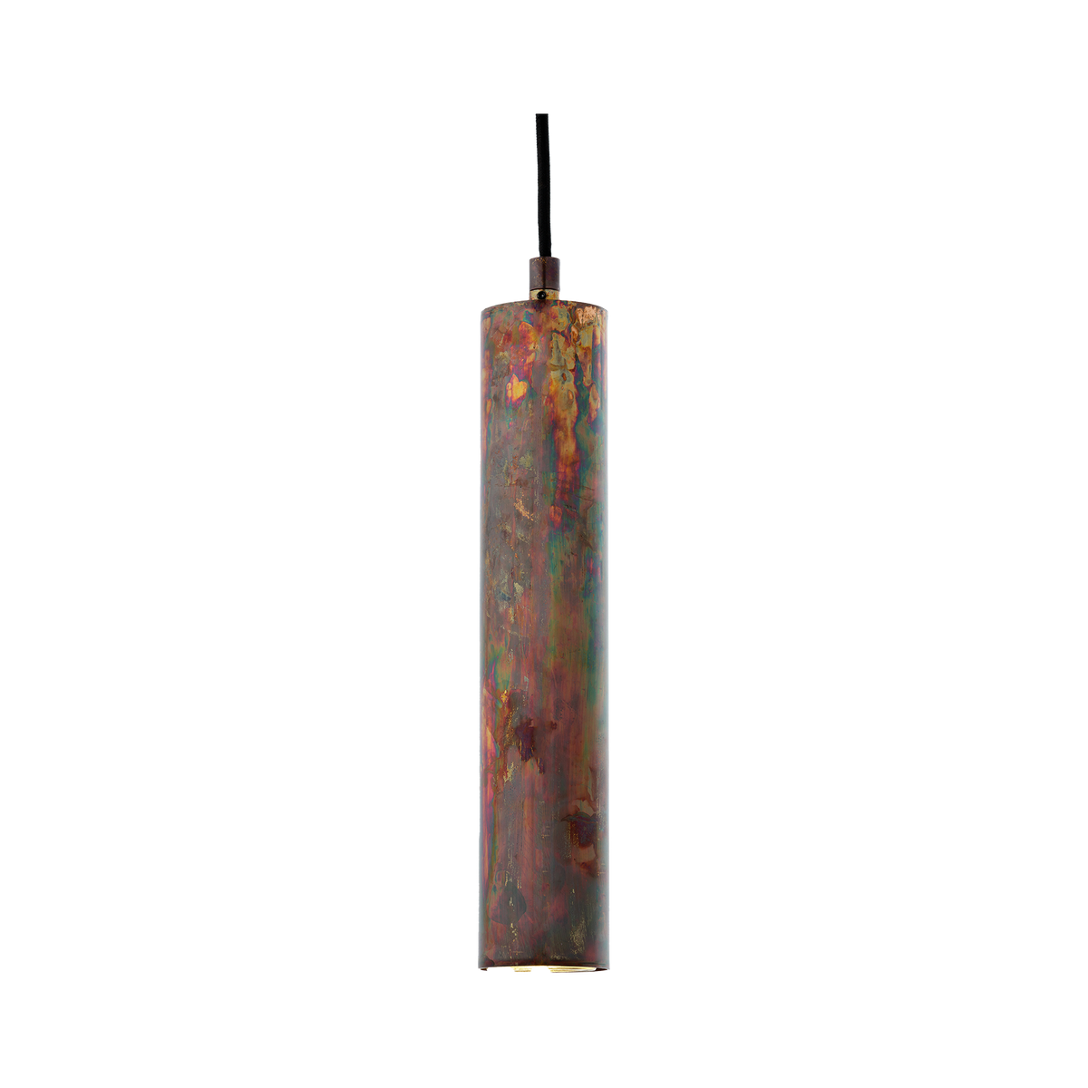 Toress Small Acid Copper Wash Finish Single Cylindrical Pendant