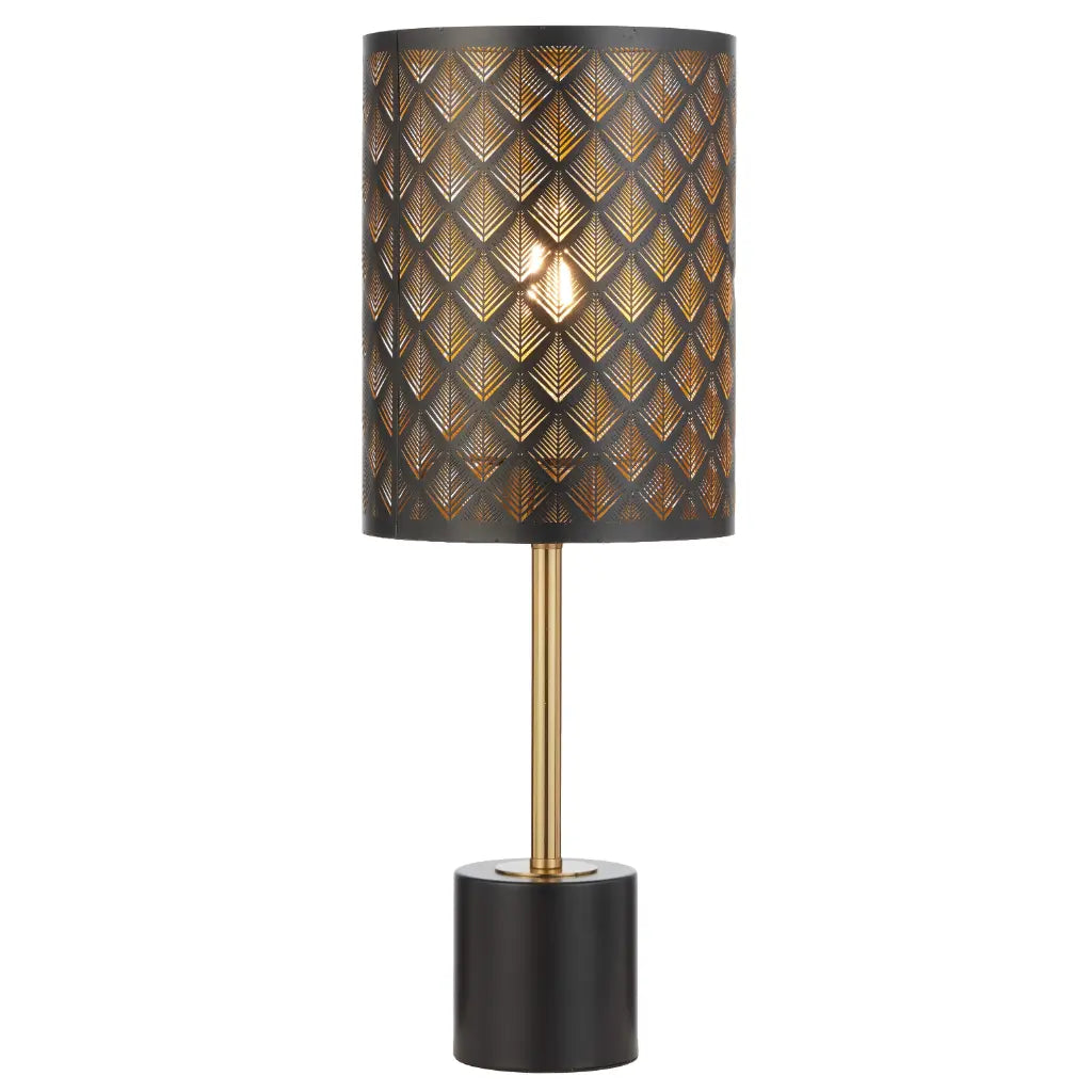 Valtor Black Table Lamp