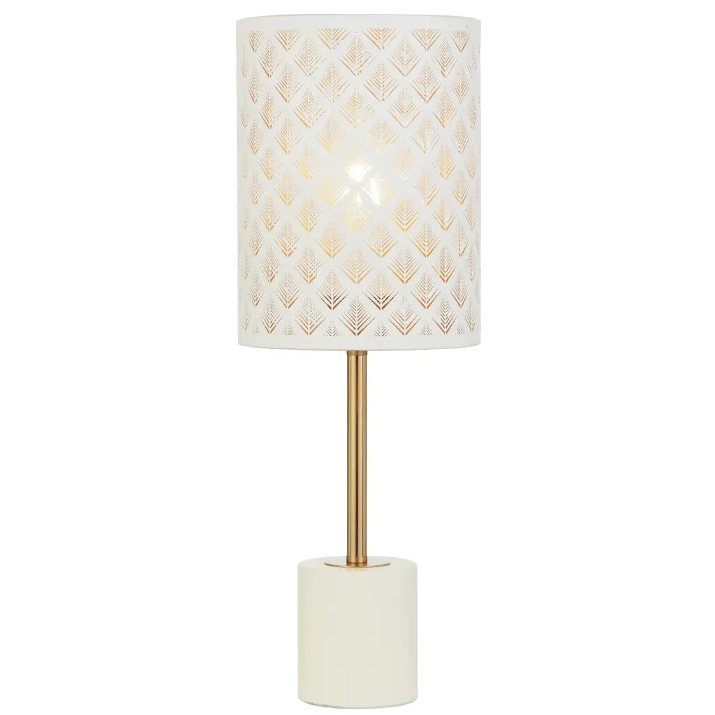 Valtor White Table Lamp
