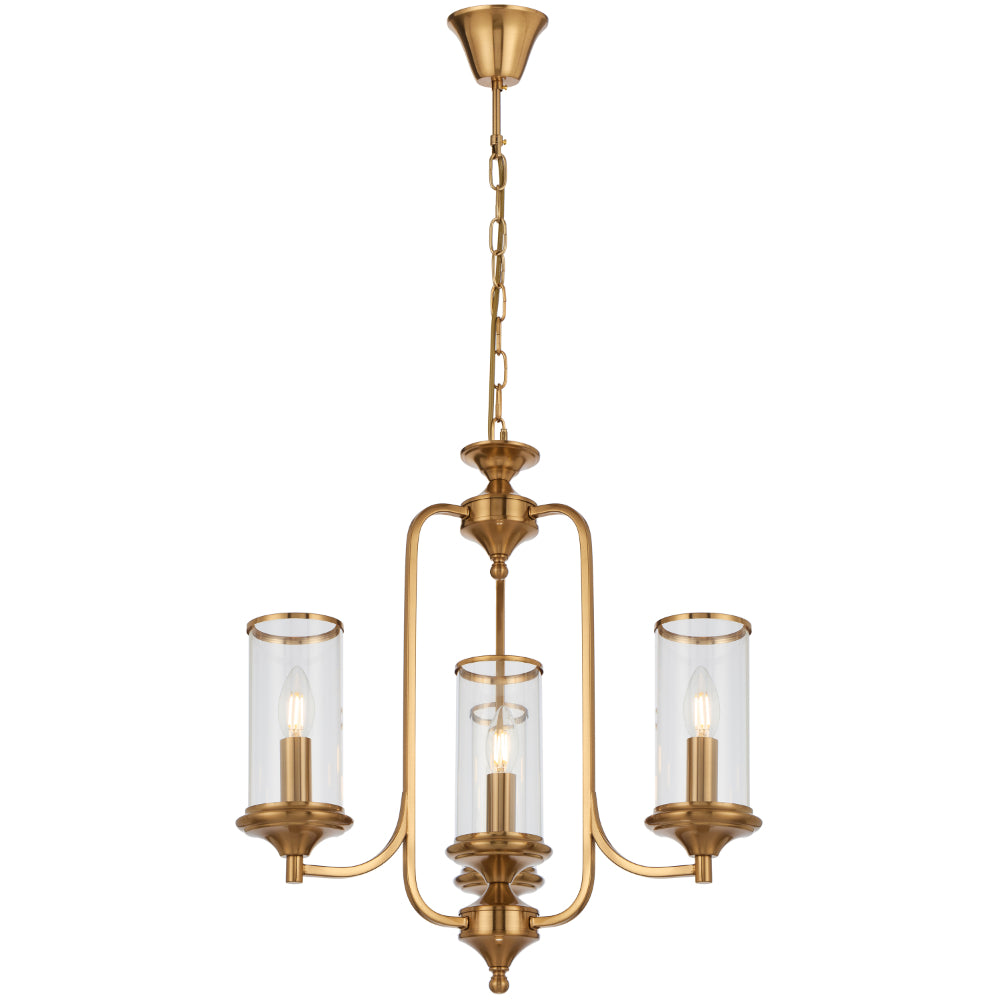 Velden 4 Light Copper Traditional Industrial Glass Pendant