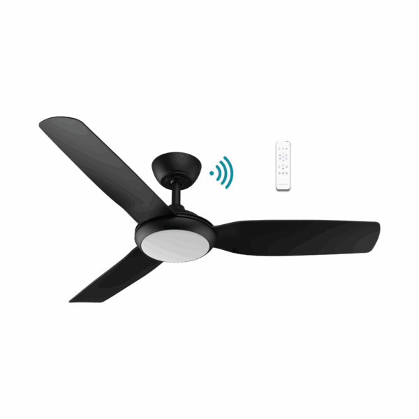 Viper 48"/1220mm 3 Blade Black with LED Light DC Motor Smart App Control Ceiling Fan