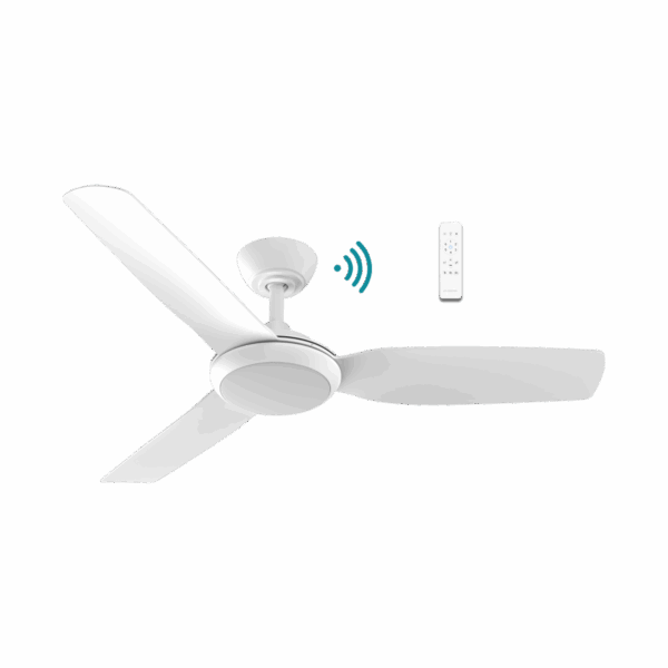 Viper 52"/1320mm 3 Blade White with LED Light DC Motor Smart App Control Ceiling Fan