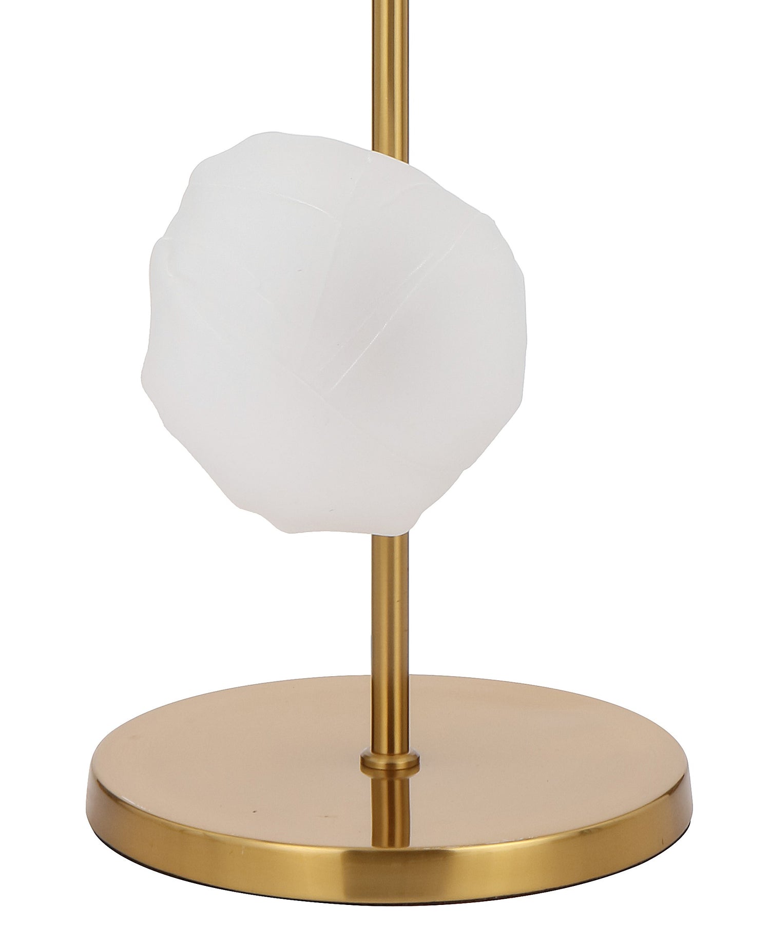 Zecca 6 Light Antique Gold with Frost Textured Glass Contemporary Floor Lamp