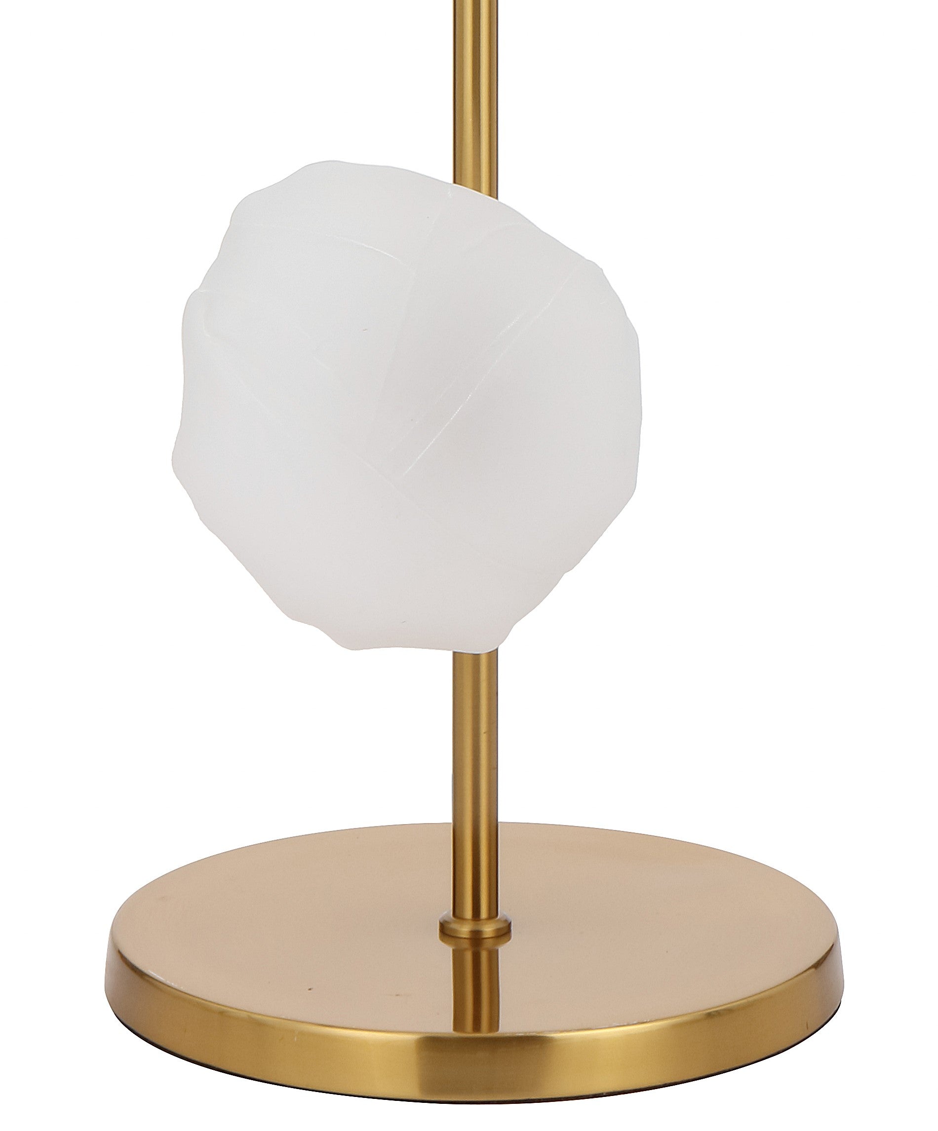 Zecca 6 Light Antique Gold with Frost Textured Glass Contemporary Floor Lamp