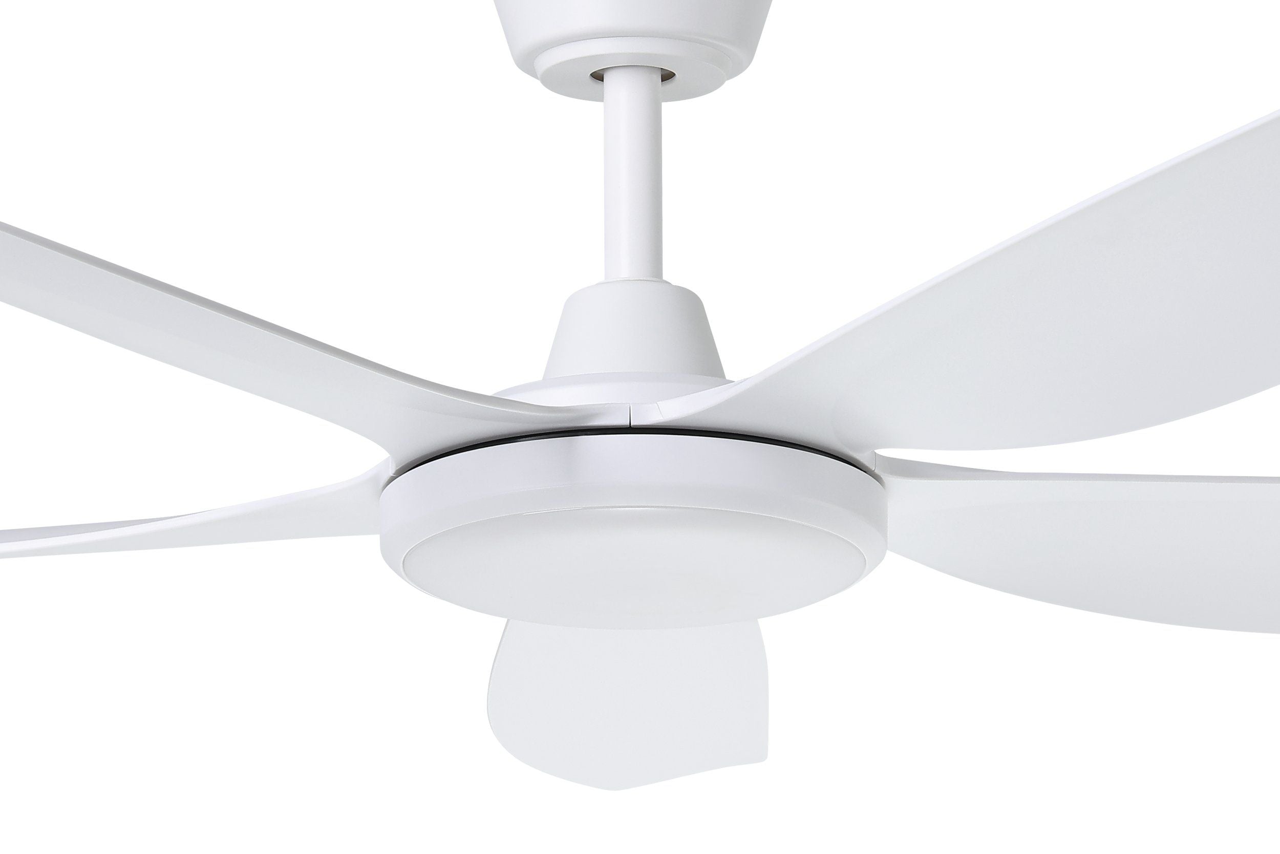 Miami 52"/1320mm 5 Blade White with LED DC Motor ABS Ceiling Fan