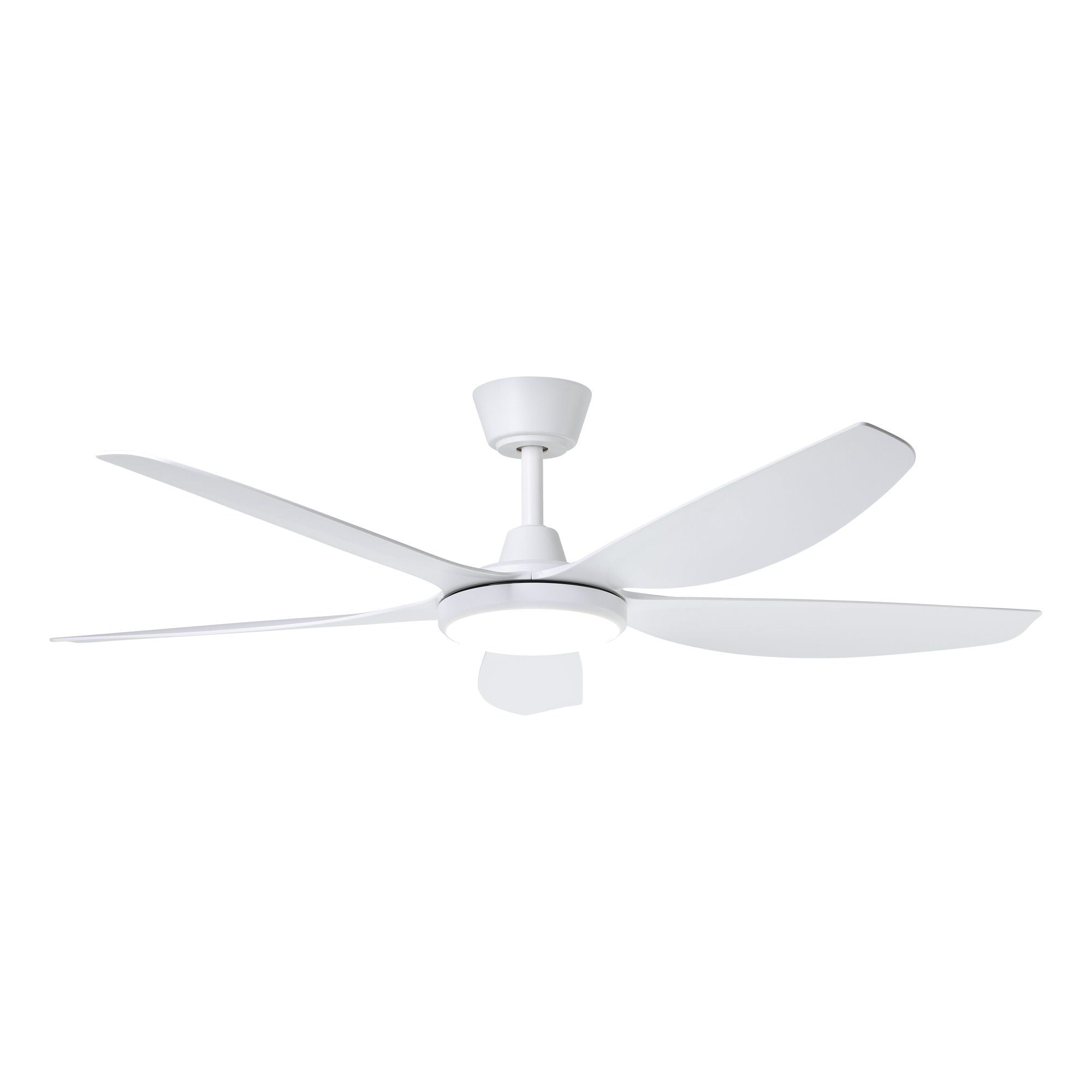 Miami 52"/1320mm 5 Blade White with LED DC Motor ABS Ceiling Fan