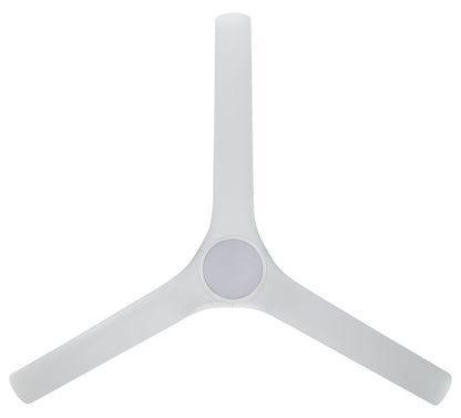 Tahiti 72"/1830mm 3 Blade White with LED Light DC Motor ABS Ceiling Fan