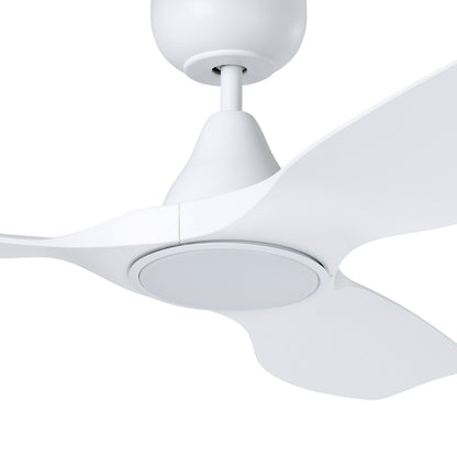 Surf 40"/1020mm 3 Blade White with LED Light DC Motor ABS Ceiling Fan