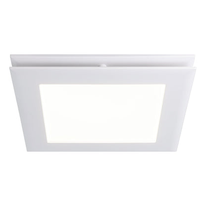 Samba White Square Tri-Colour LED Bathroom Exhaust Fan