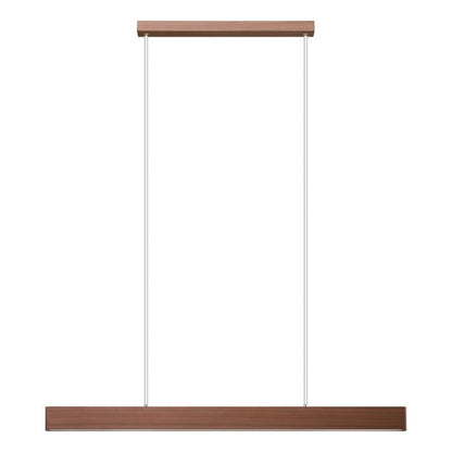 Climene 3 120cm Walnut Linear Tri-Colour LED Strip Pendant