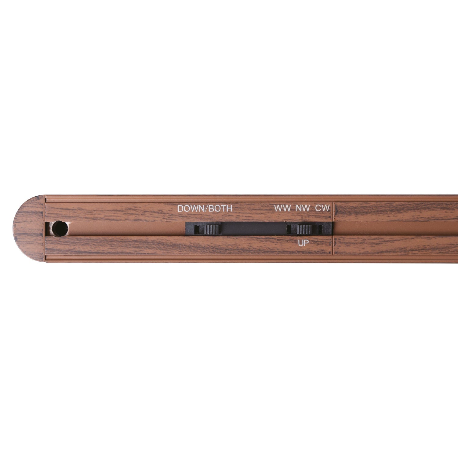 Climene 3 180cm Walnut Linear Tri-Colour LED Strip Pendant