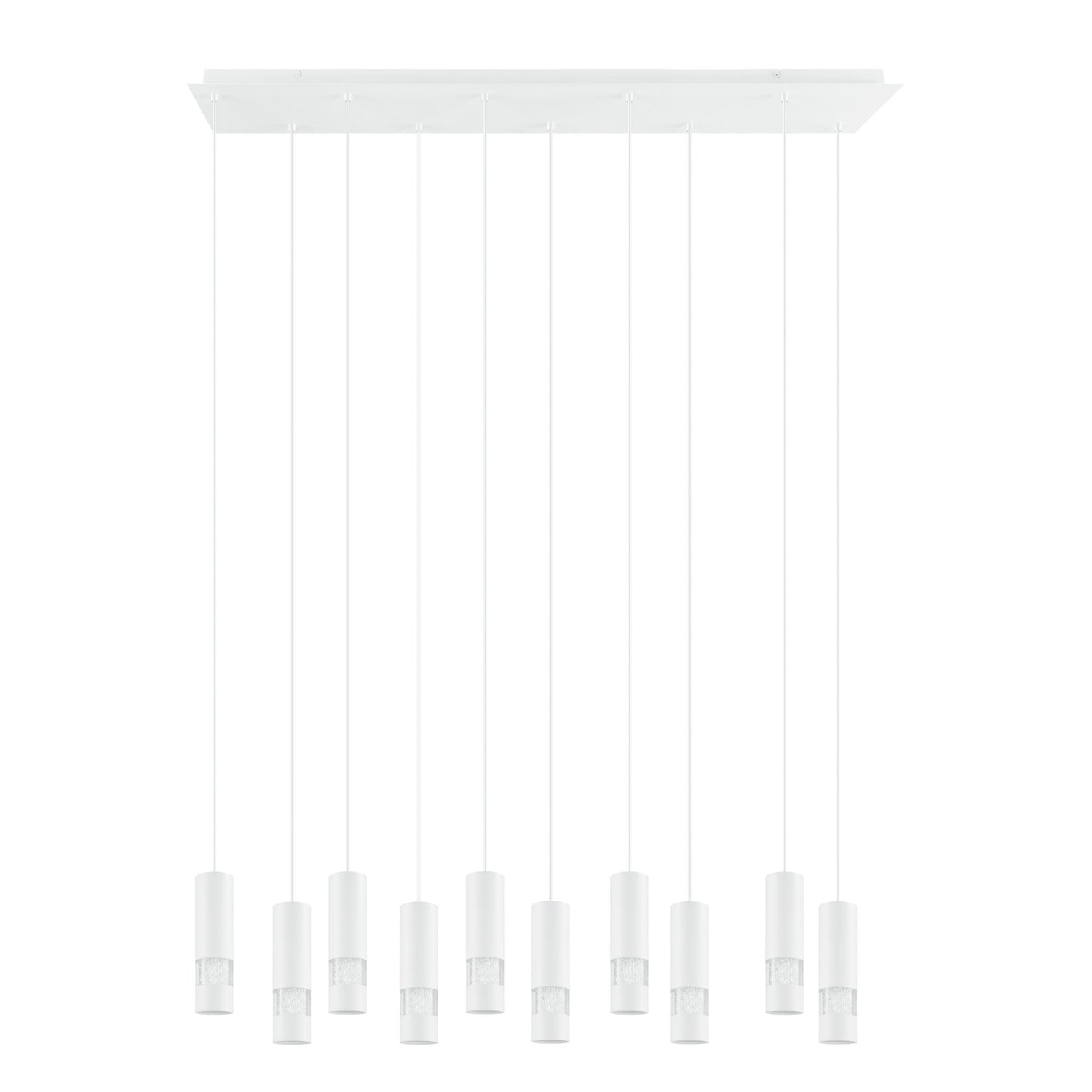 Bernabeta 10 Light Bar White and Clear Modern Pendant