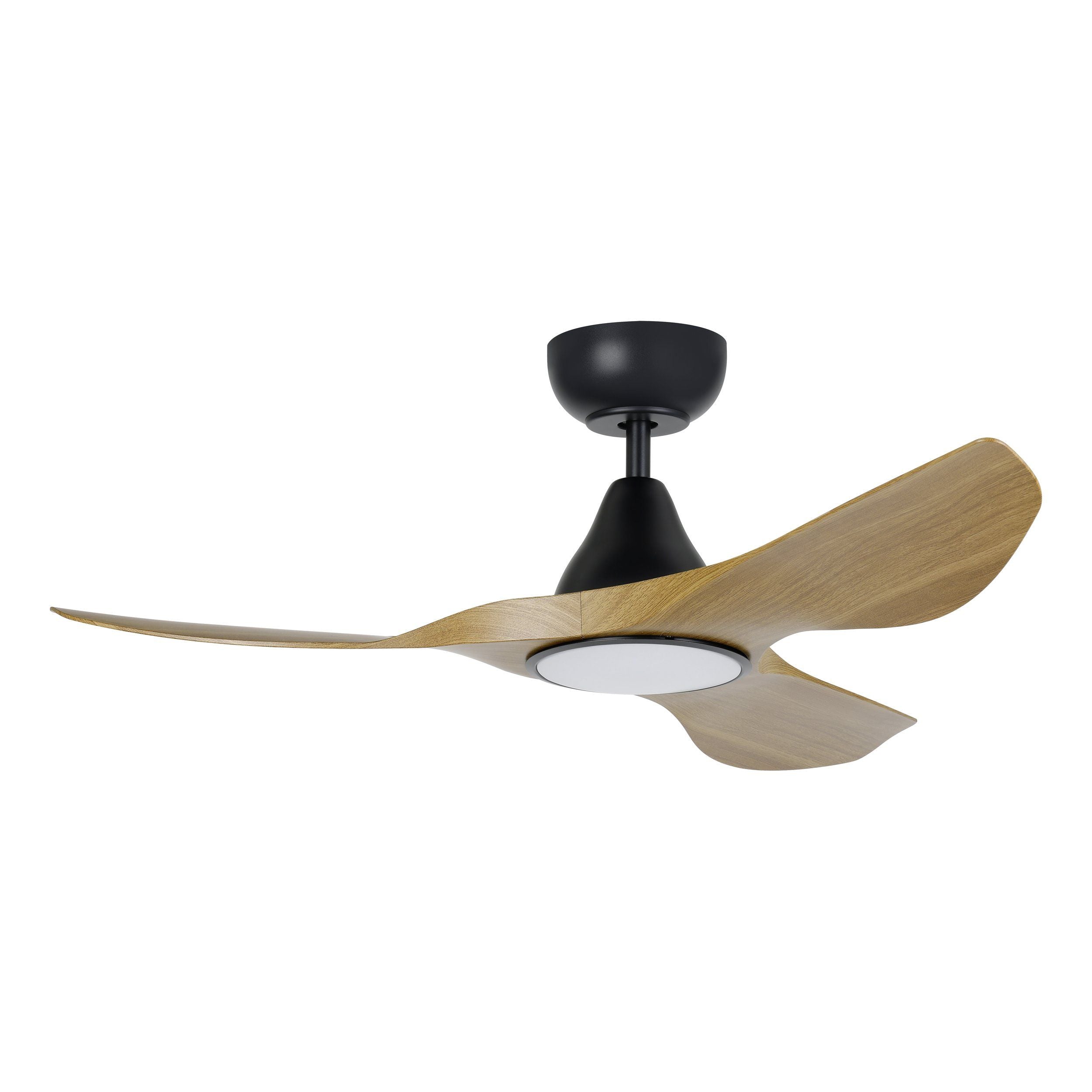 Surf 40"/1020mm 3 Blade Black and Teak with LED Light DC Motor ABS Ceiling Fan