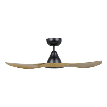 Surf 40"/1020mm 3 Blade Black and Teak with LED Light DC Motor ABS Ceiling Fan