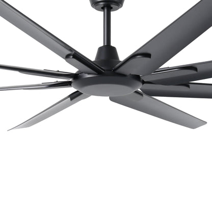 Santorini 84"/2130mm 8 Blade Black DC Motor ABS Ceiling Fan