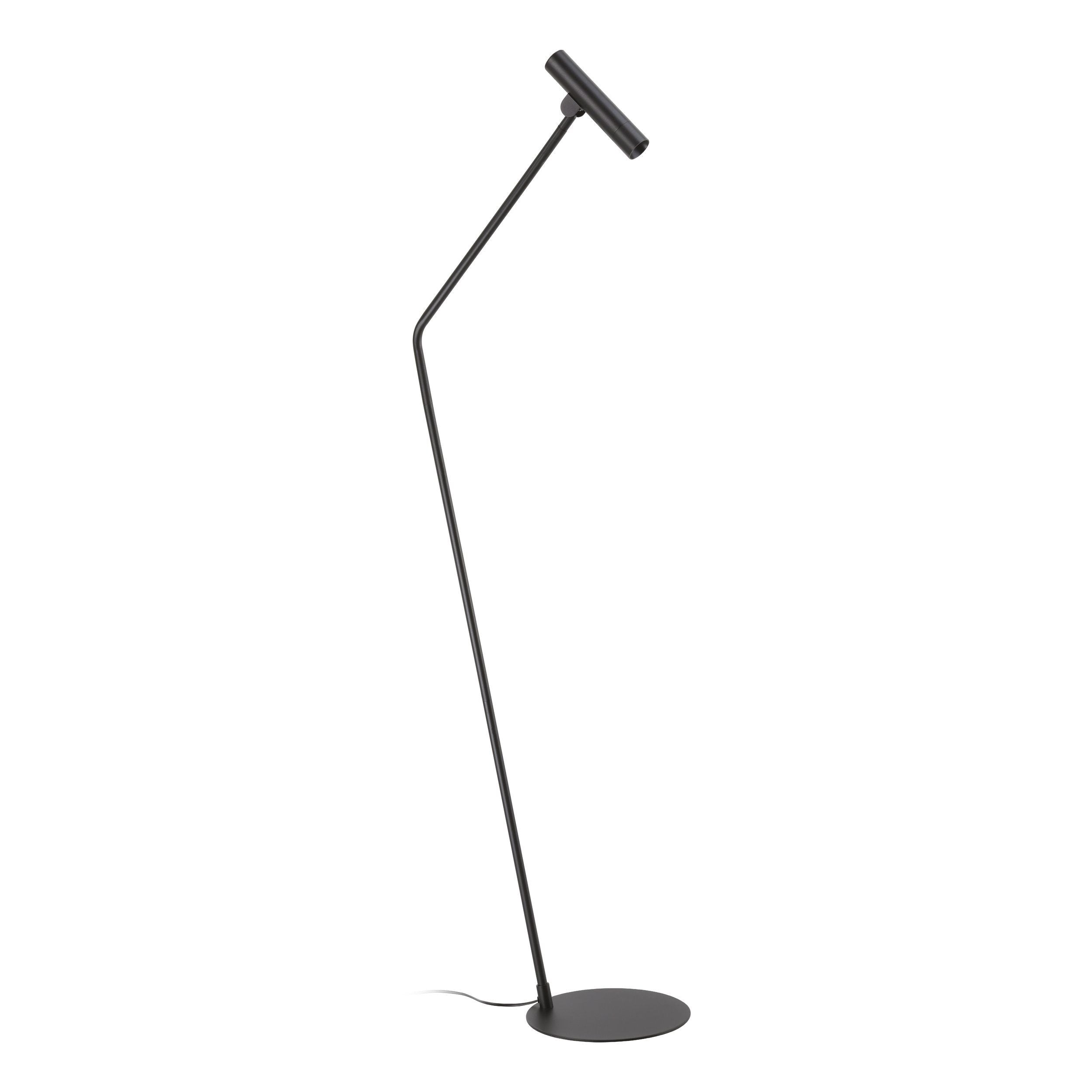 Almudaina Black LED Slim Contemporary Floor Lamp