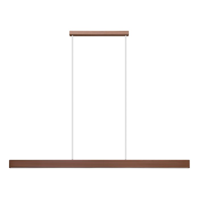 Climene 3 180cm Walnut Linear Tri-Colour LED Strip Pendant