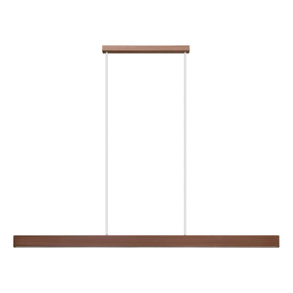 Climene 3 180cm Walnut Linear Tri-Colour LED Strip Pendant