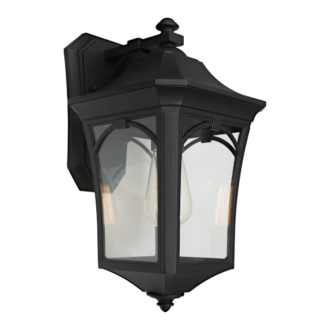 Burston Large Black Traditional Coach Lantern Exterior Light