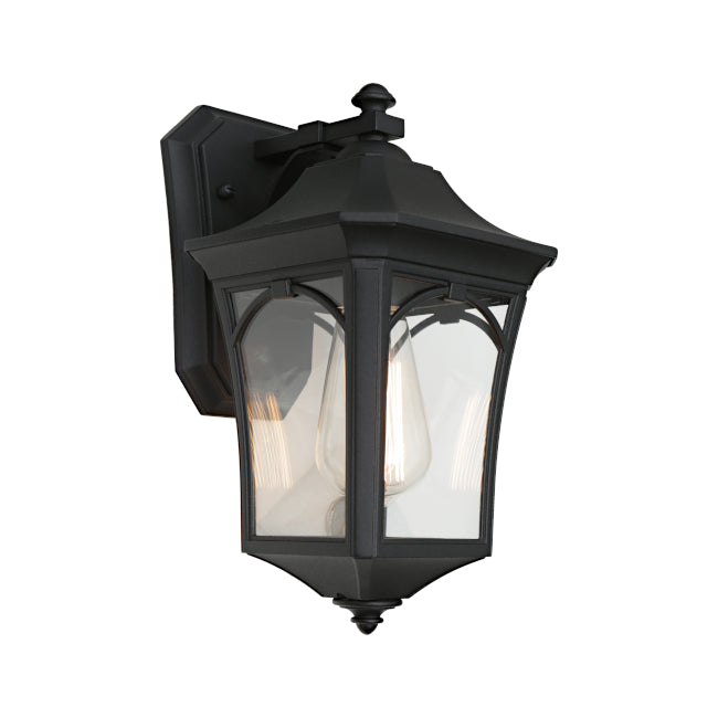 Burston Small Black Traditional Coach Lantern Exterior Light